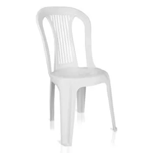 Cadeira branca plástica